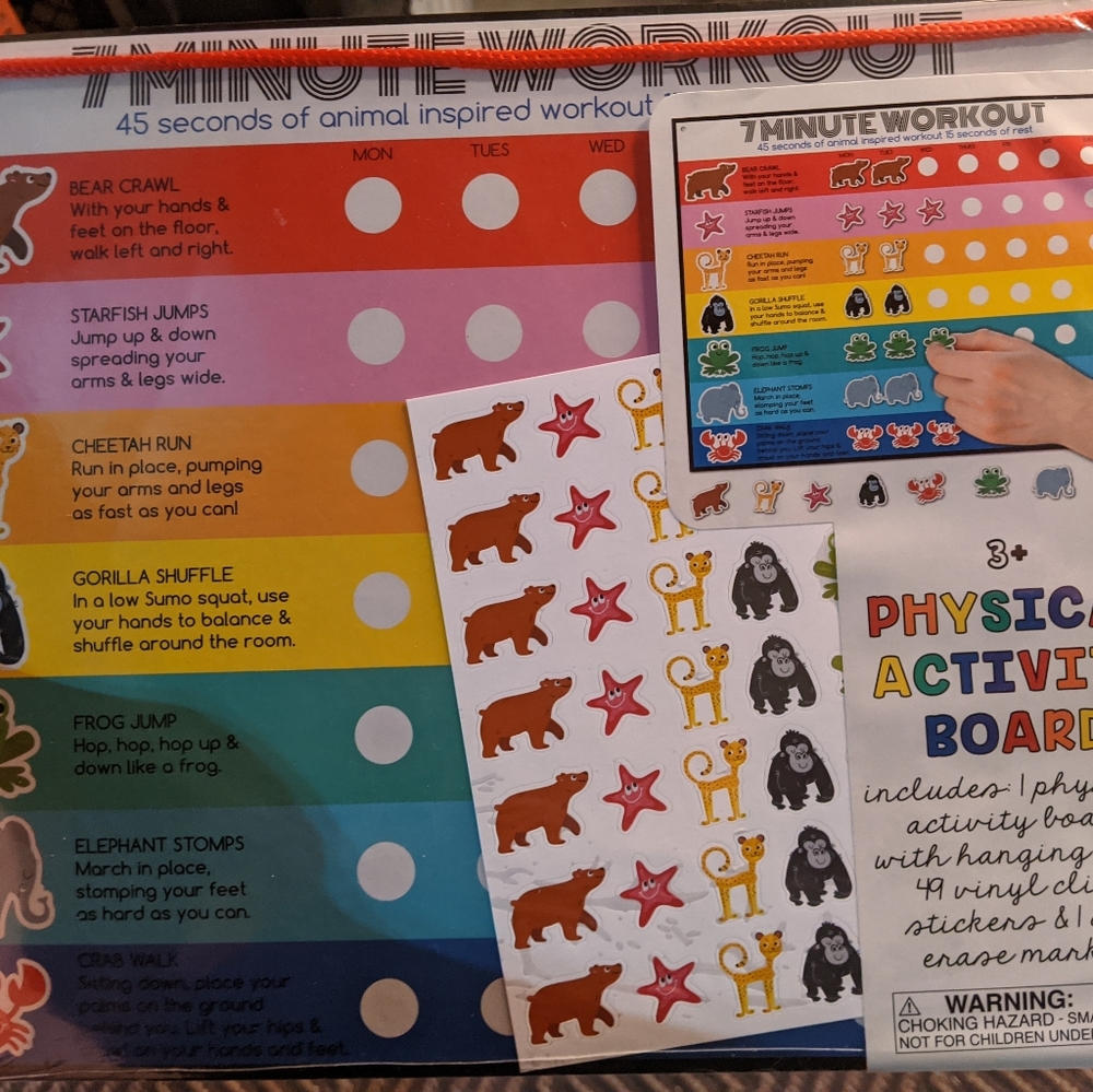 Nwt 7 minute animal inspired Workout for Kids